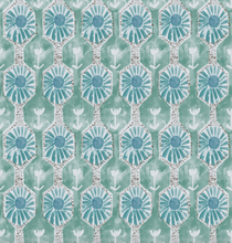 'Tulip Ray, Seafoam' Fabric