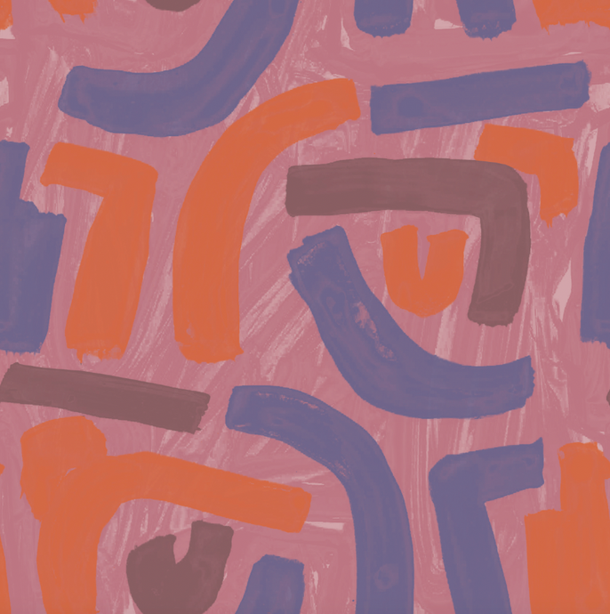 'Swoosh, Mandarin' Grasscloth Wallpaper