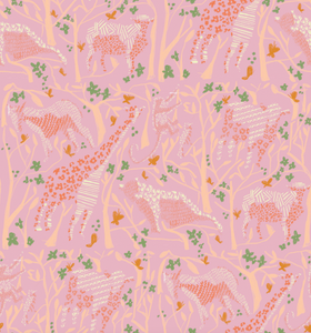 'Safari, Strawberry' Fabric