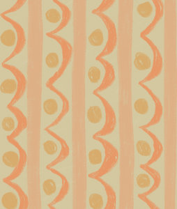 'Graphic Waves, Sunset' Wallpaper