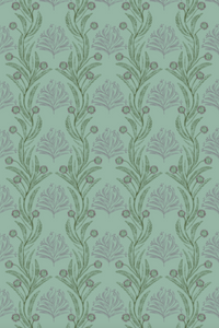 'Long Leaf Vine, Green' Wallpaper