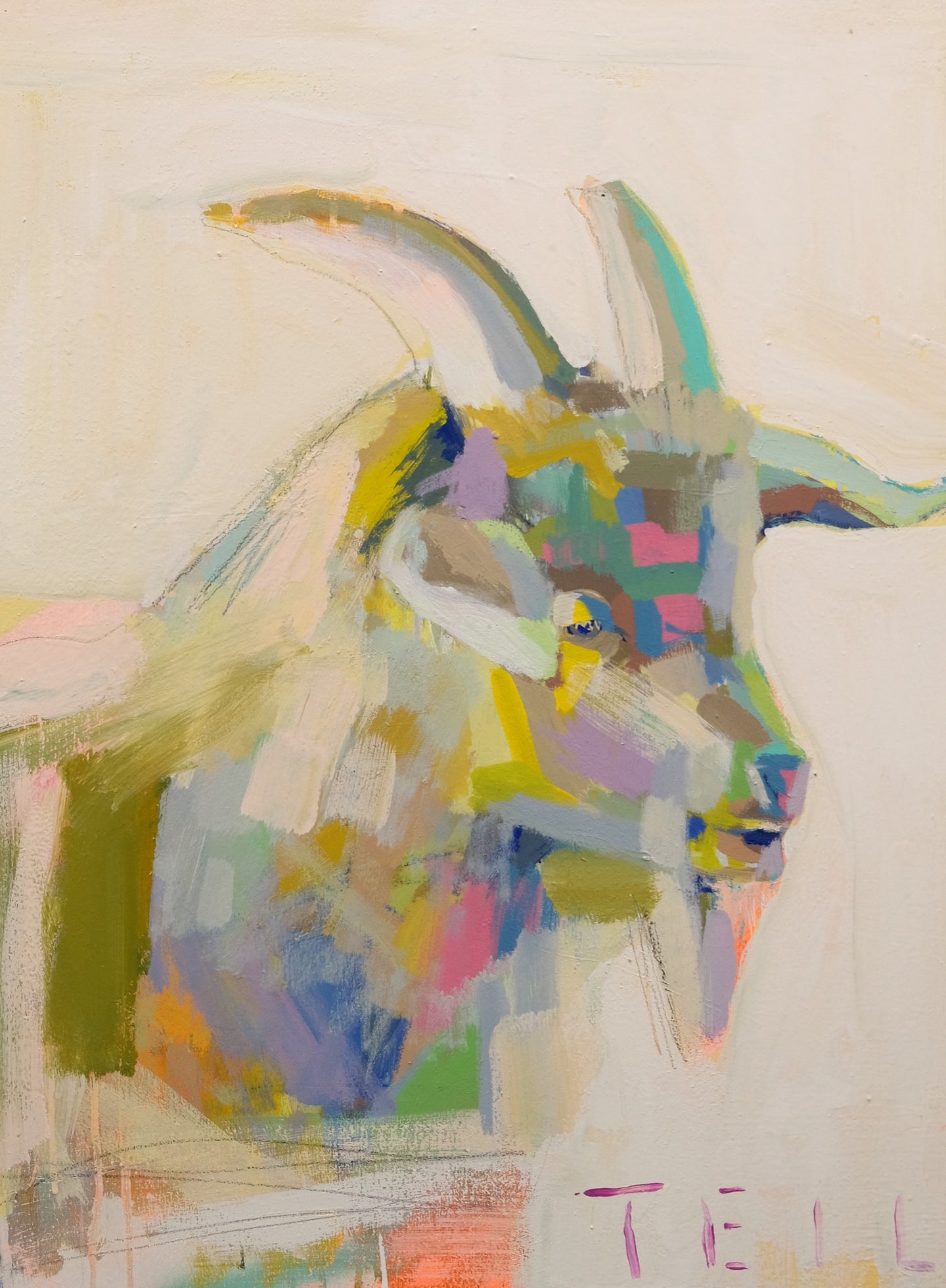 Golden Goat, 18x24