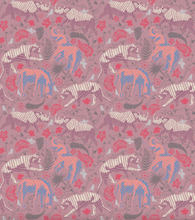 'Rhino, Fuschia' Fabric