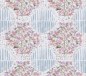 'Flower Grid' Fabric