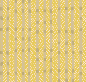 'Bow Tie Stripe, Lemon' Fabric