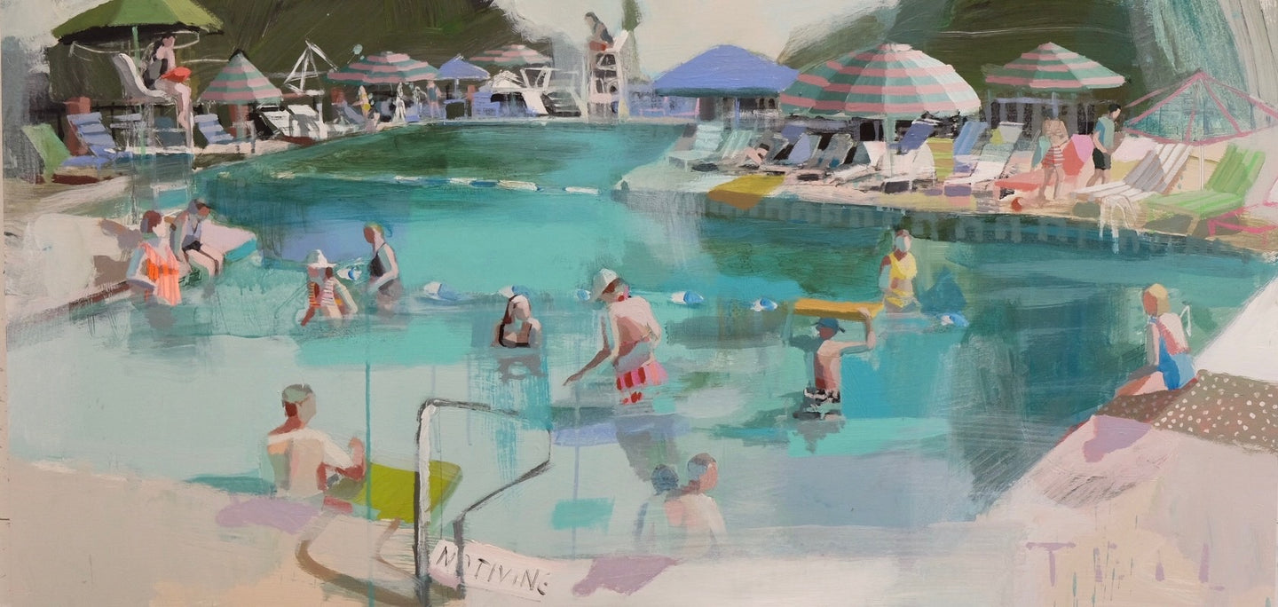 Pool Chatter, 24x48