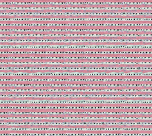TEIL x Erika Powell- Dragon Fruit Dotted Stripe Fabric